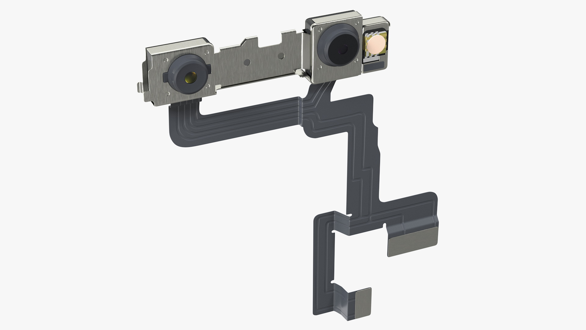 Smartphone Double Front Camera Module 3D