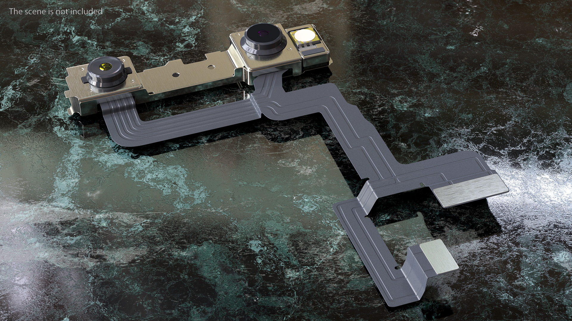 Smartphone Double Front Camera Module 3D