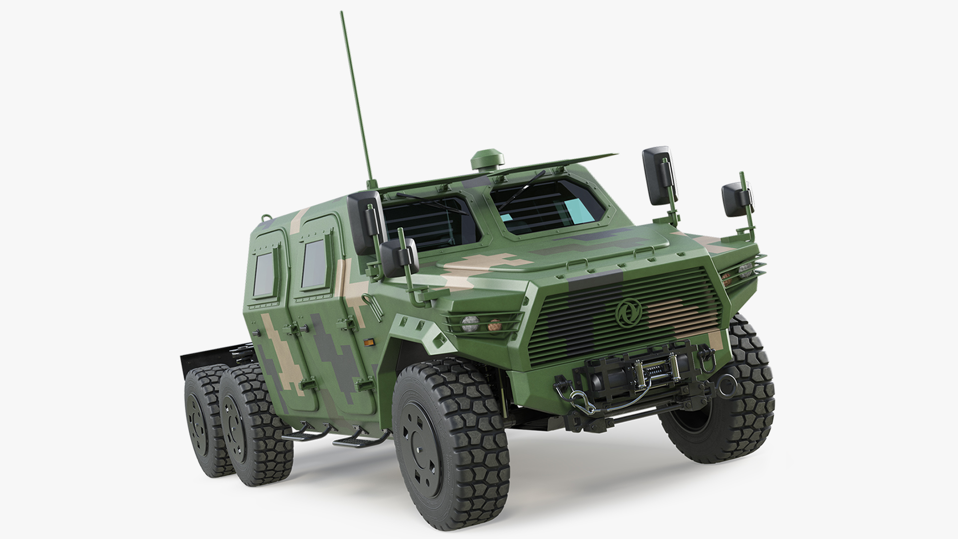 Dongfeng Mengshi CTL-181 Chassis Truck Pixel 3D model preview