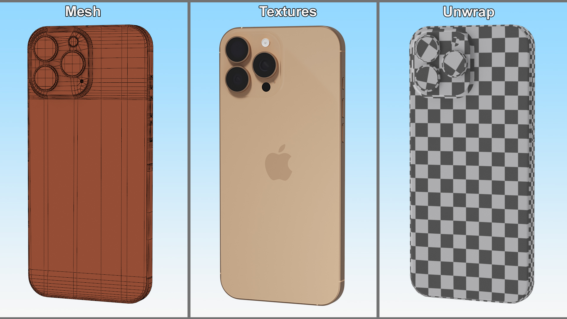 3D IPhone 16 Pro Max Desert Titanium model