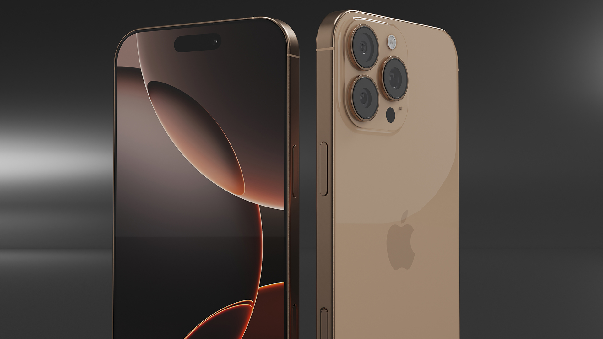 3D IPhone 16 Pro Max Desert Titanium model