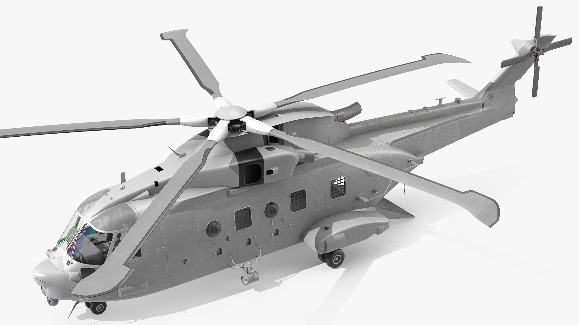 3D model Multipurpose Medium Transport Helicopter