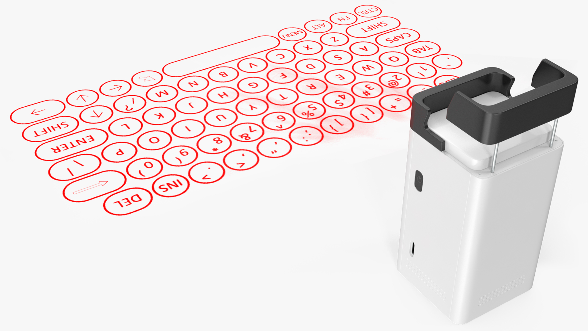 Wireless Laser Projection Virtual Keyboard 3D