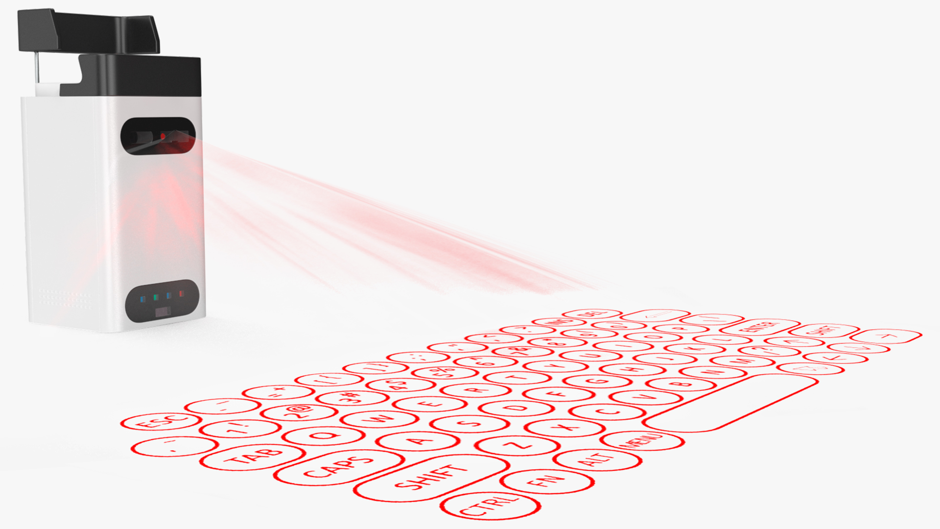 Wireless Laser Projection Virtual Keyboard 3D
