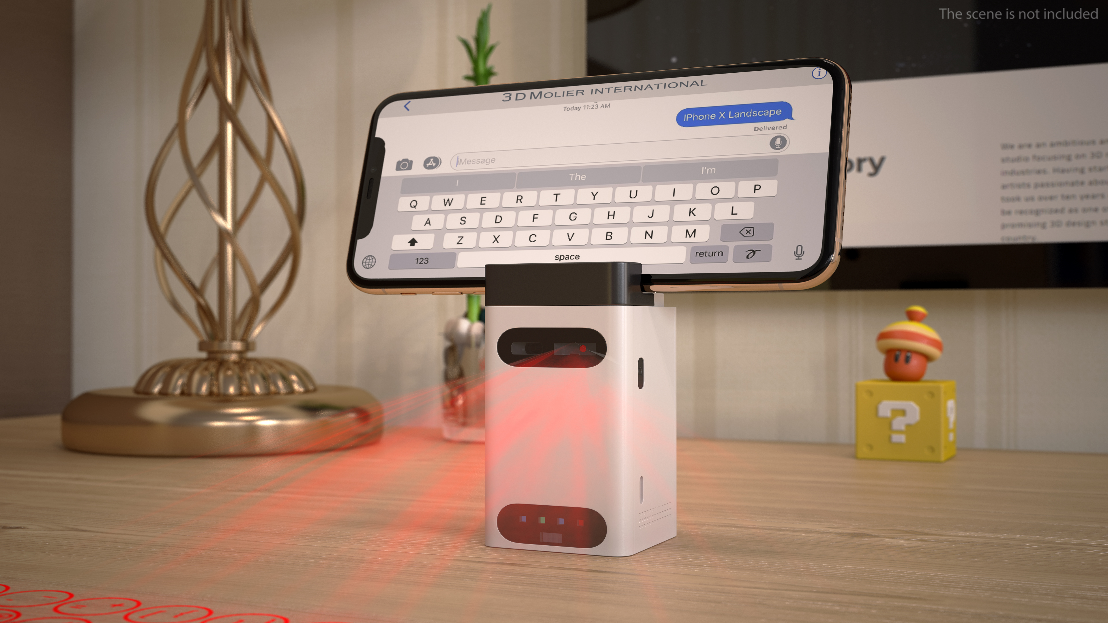 Wireless Laser Projection Virtual Keyboard 3D
