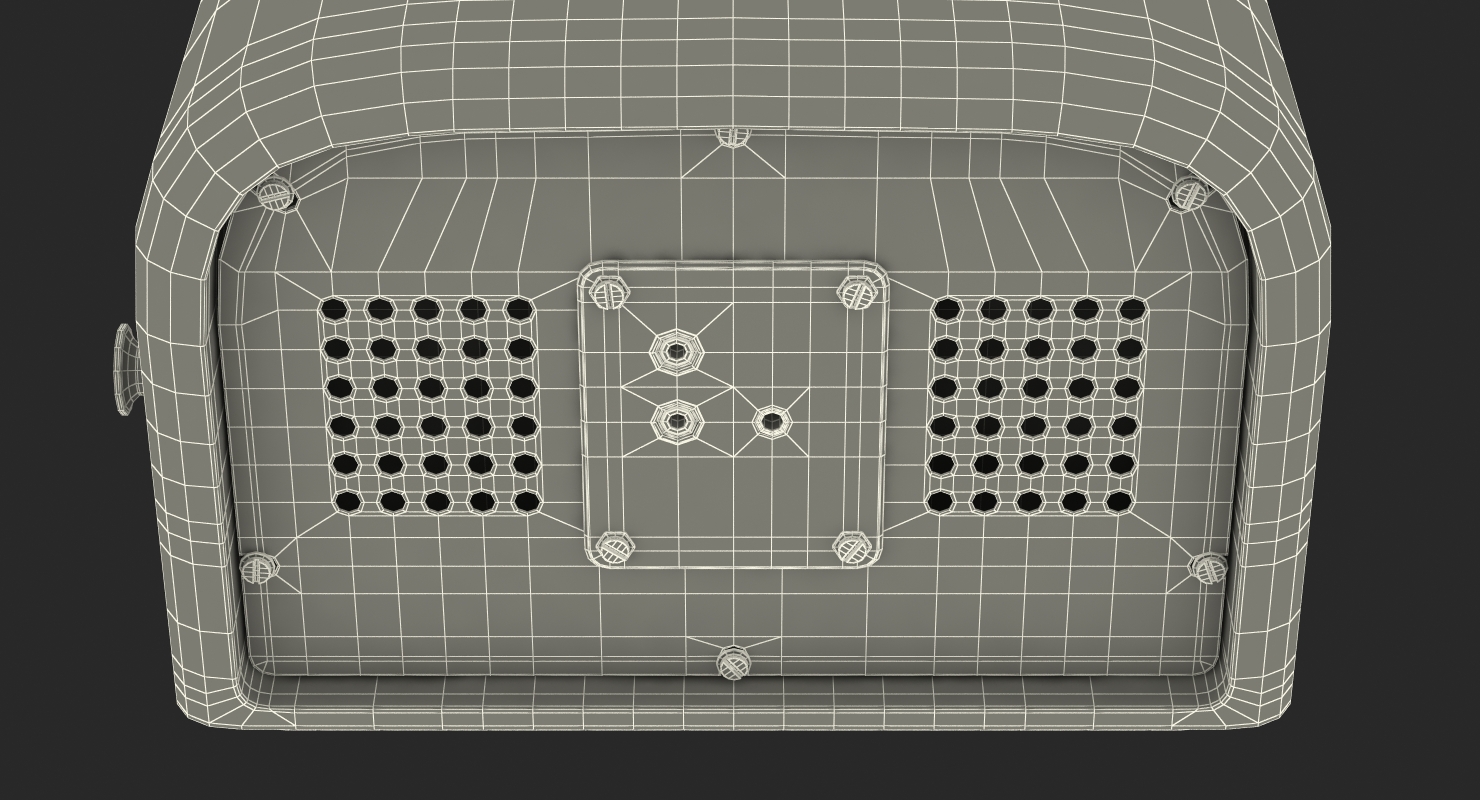 3D Vintage Radio model