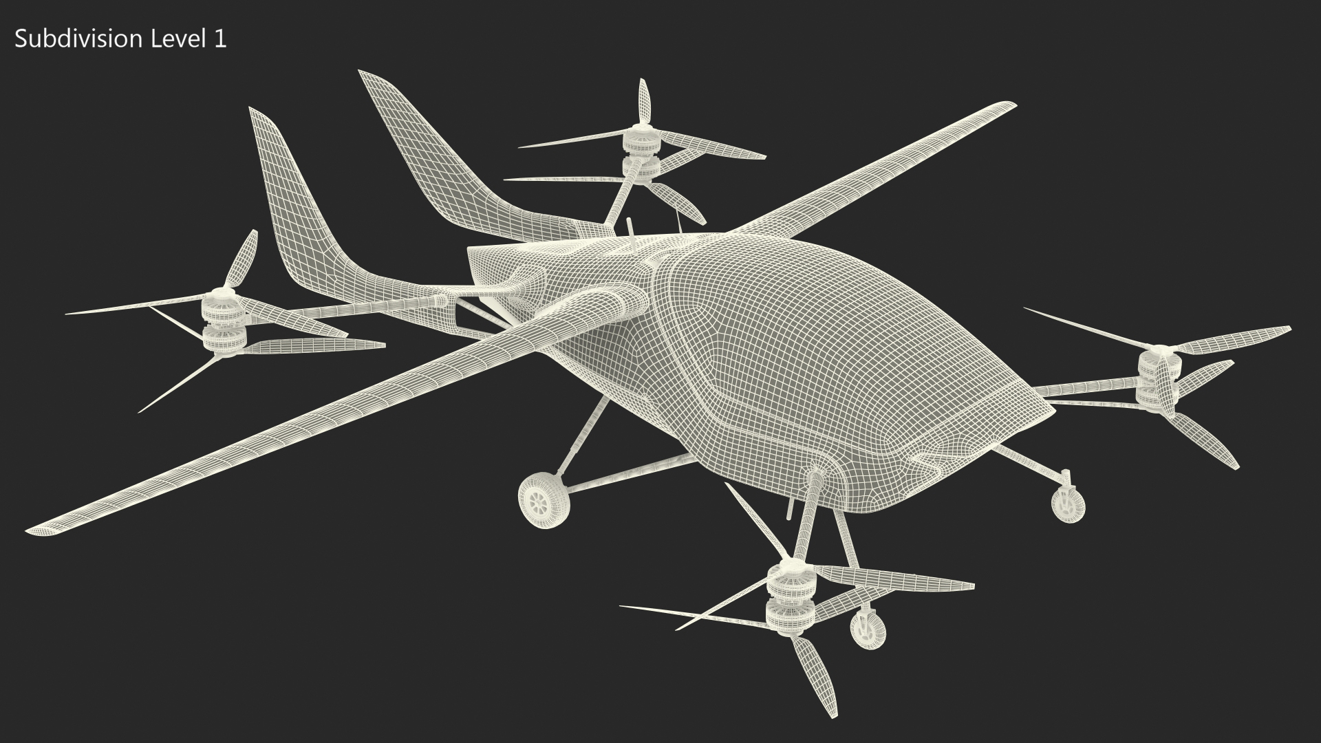 3D Electric Personal Air Mobility Vehicle model