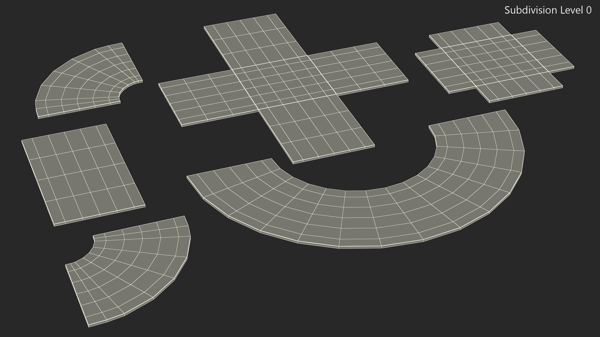 3D model Road Parts Pack