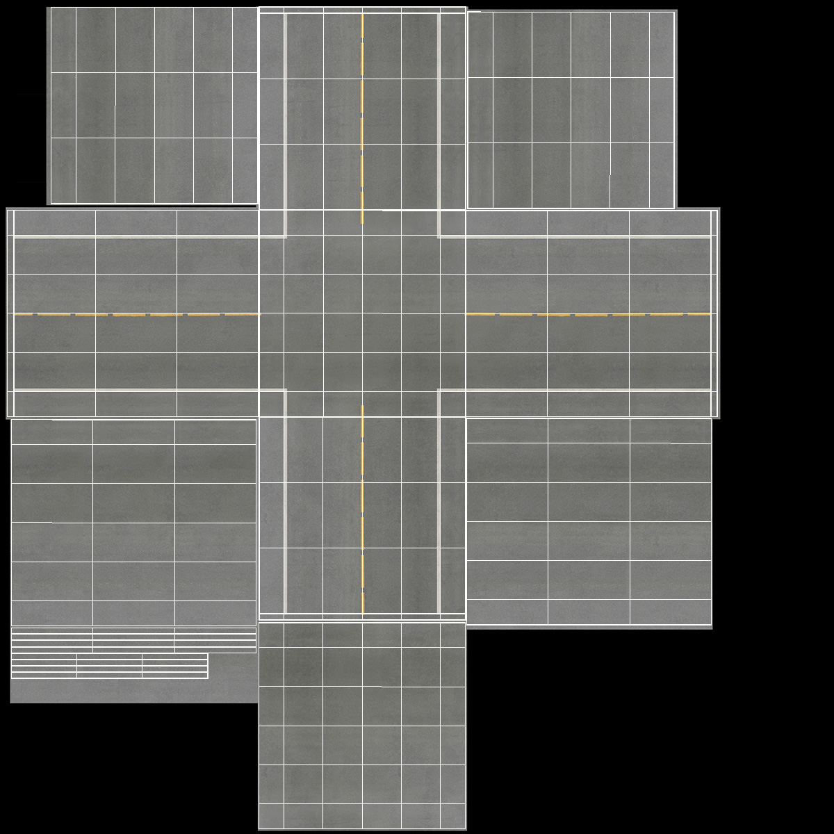 3D model Road Parts Pack