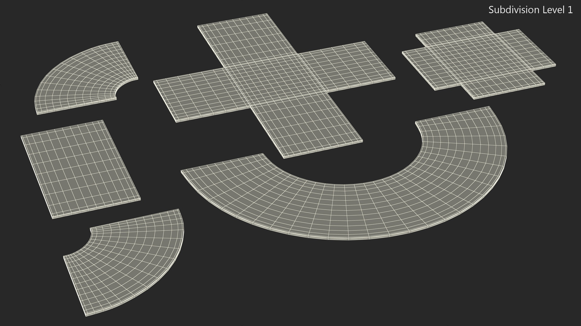 3D model Road Parts Pack