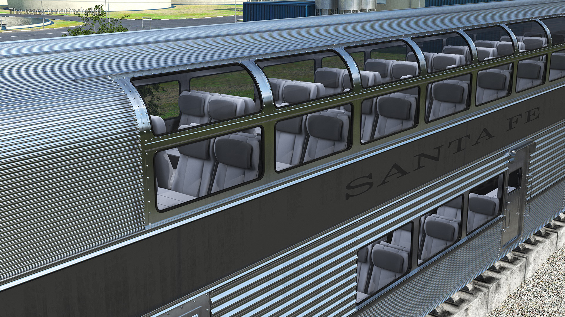 Double Decker Rail Car 3D