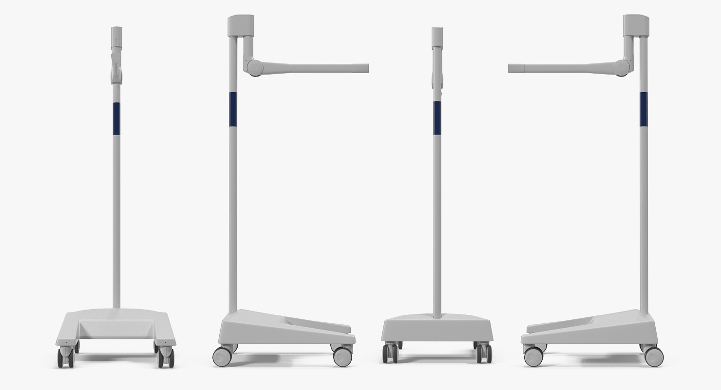Medical Stand on Rollers 3D model