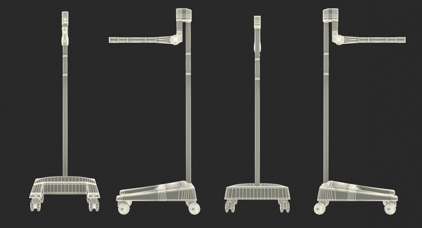 Medical Stand on Rollers 3D model