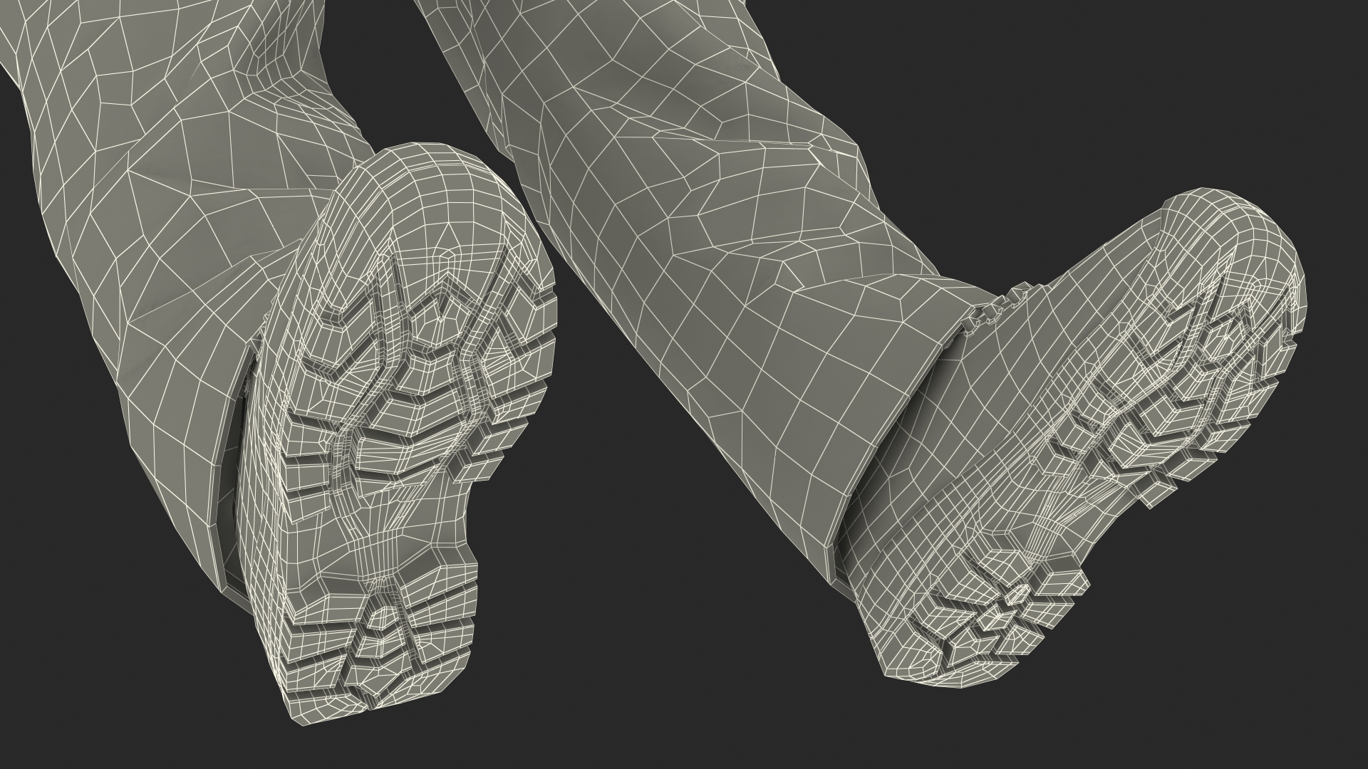 3D High Altitude Worker Rigged for Maya