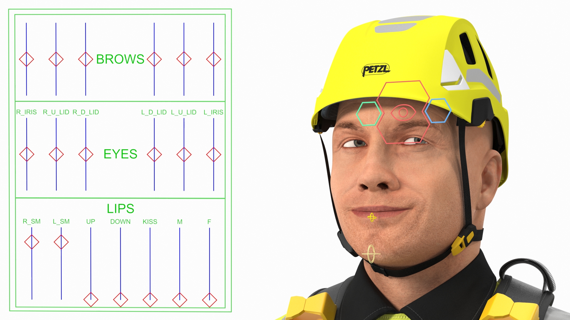 3D High Altitude Worker Rigged for Maya