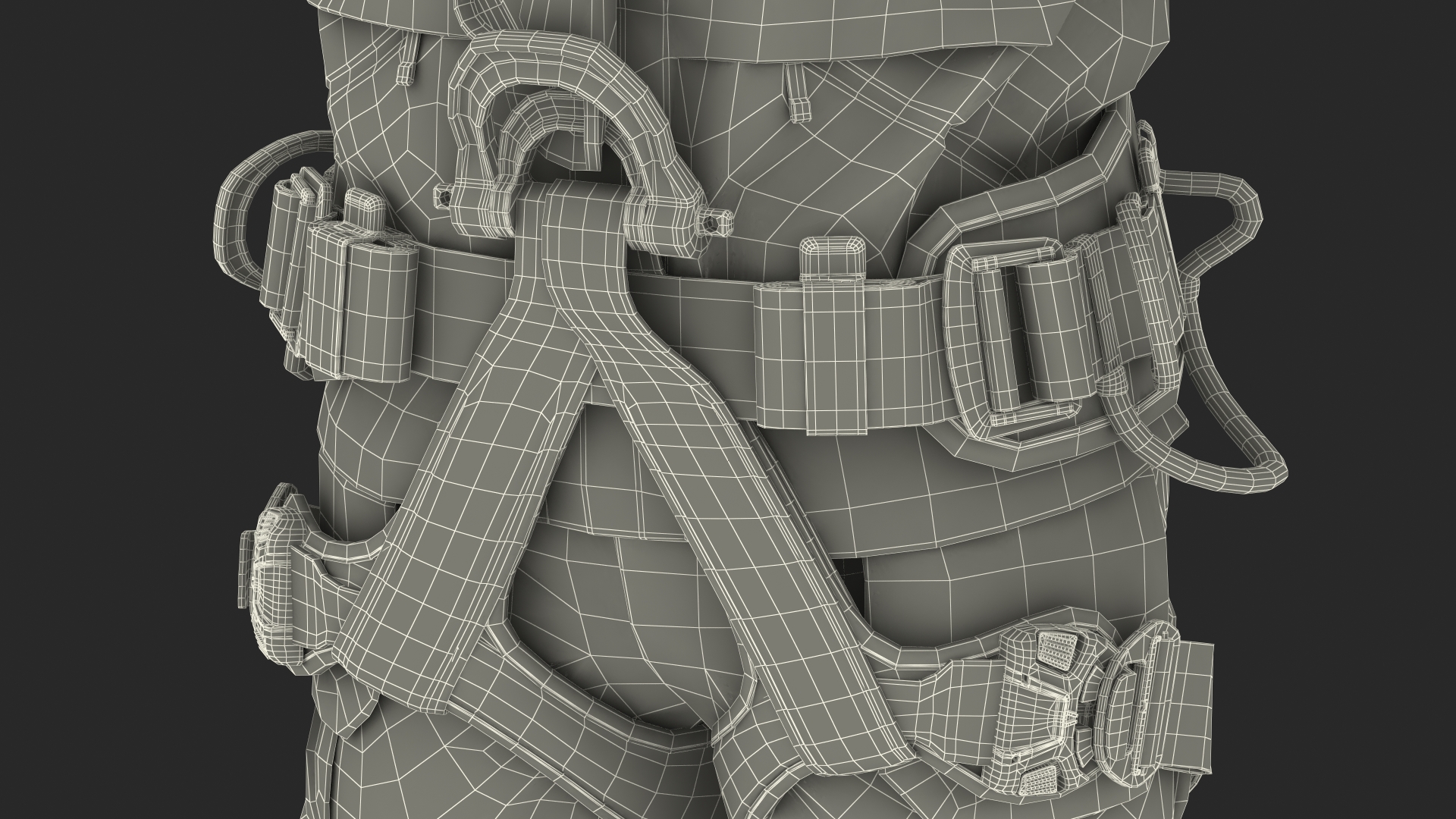 3D High Altitude Worker Rigged for Maya