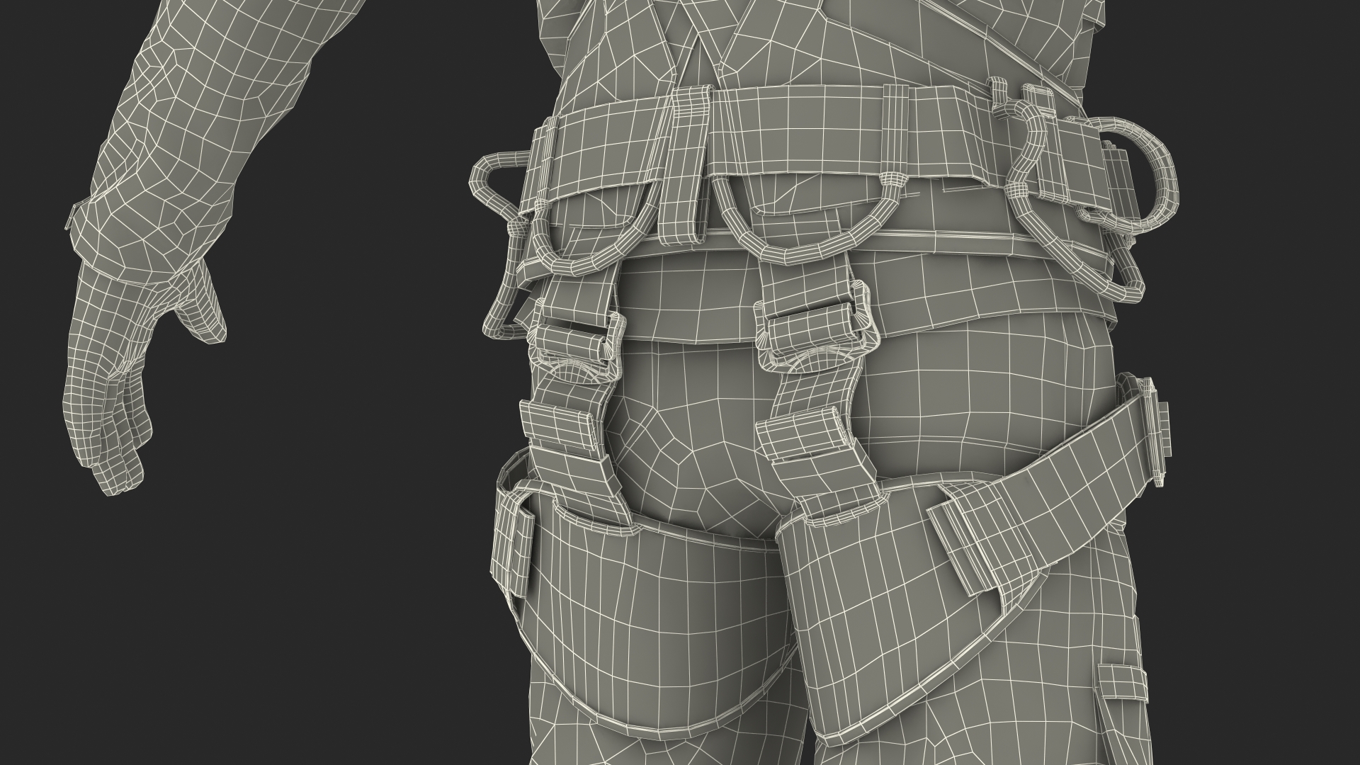 3D High Altitude Worker Rigged for Maya