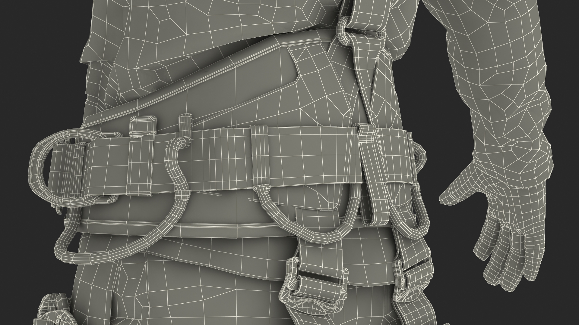 3D High Altitude Worker Rigged for Maya