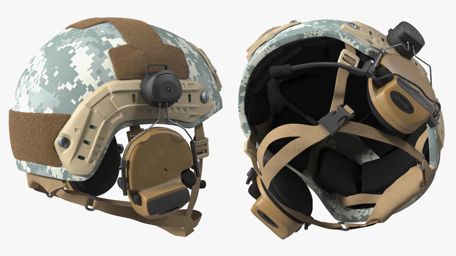3D FPV Drone Military Operator in Digital Camouflage Fur model