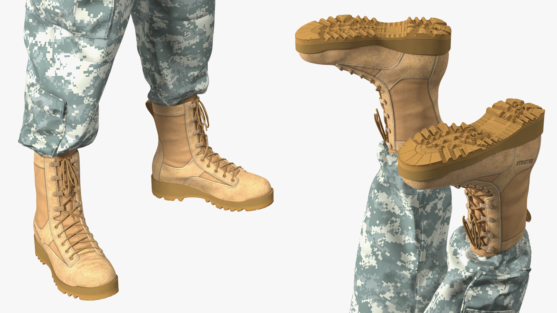 3D FPV Drone Military Operator in Digital Camouflage Fur model
