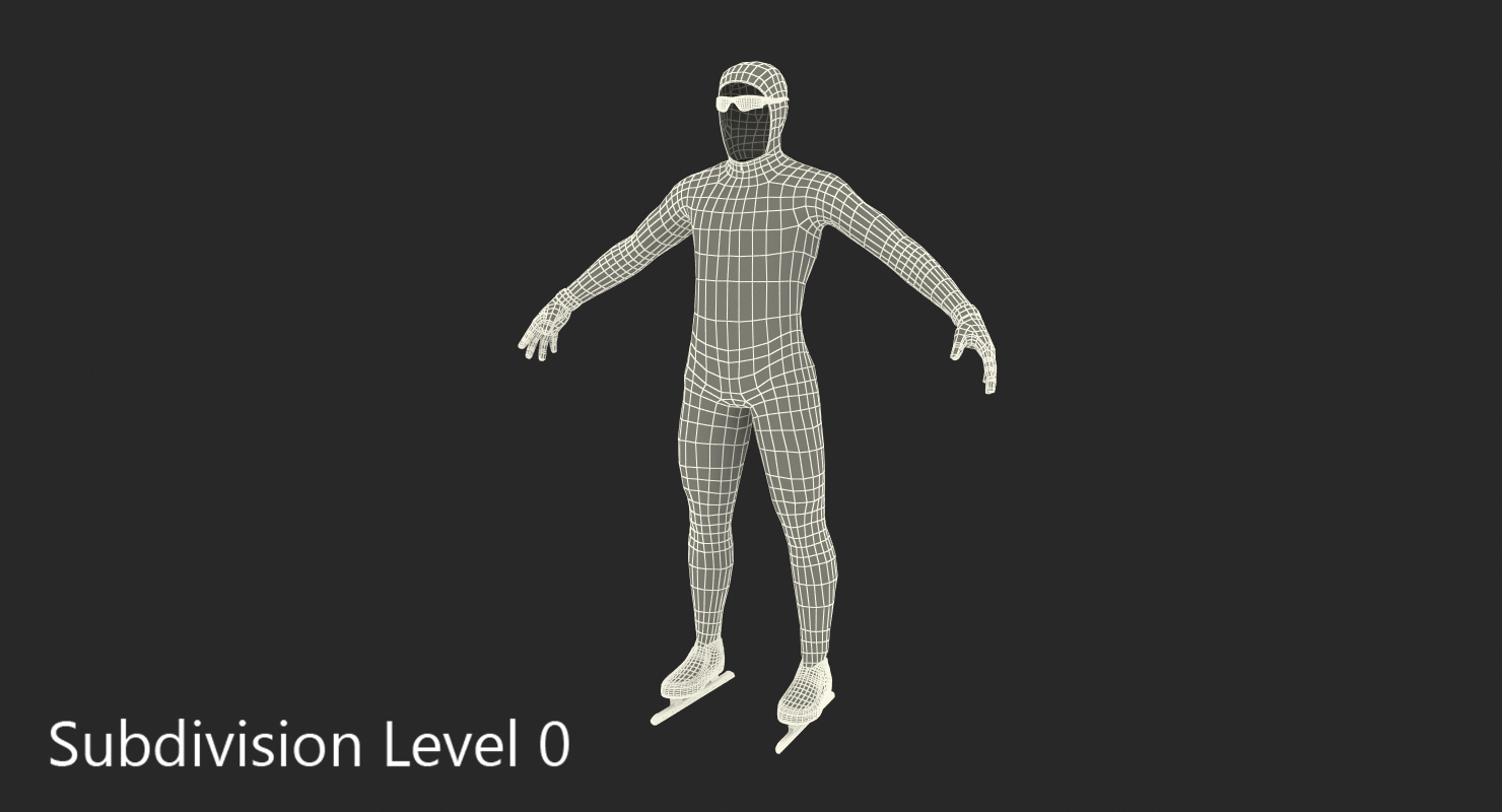 3D model Speed Skater Suit Generic