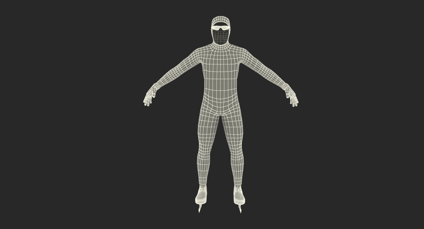 3D model Speed Skater Suit Generic