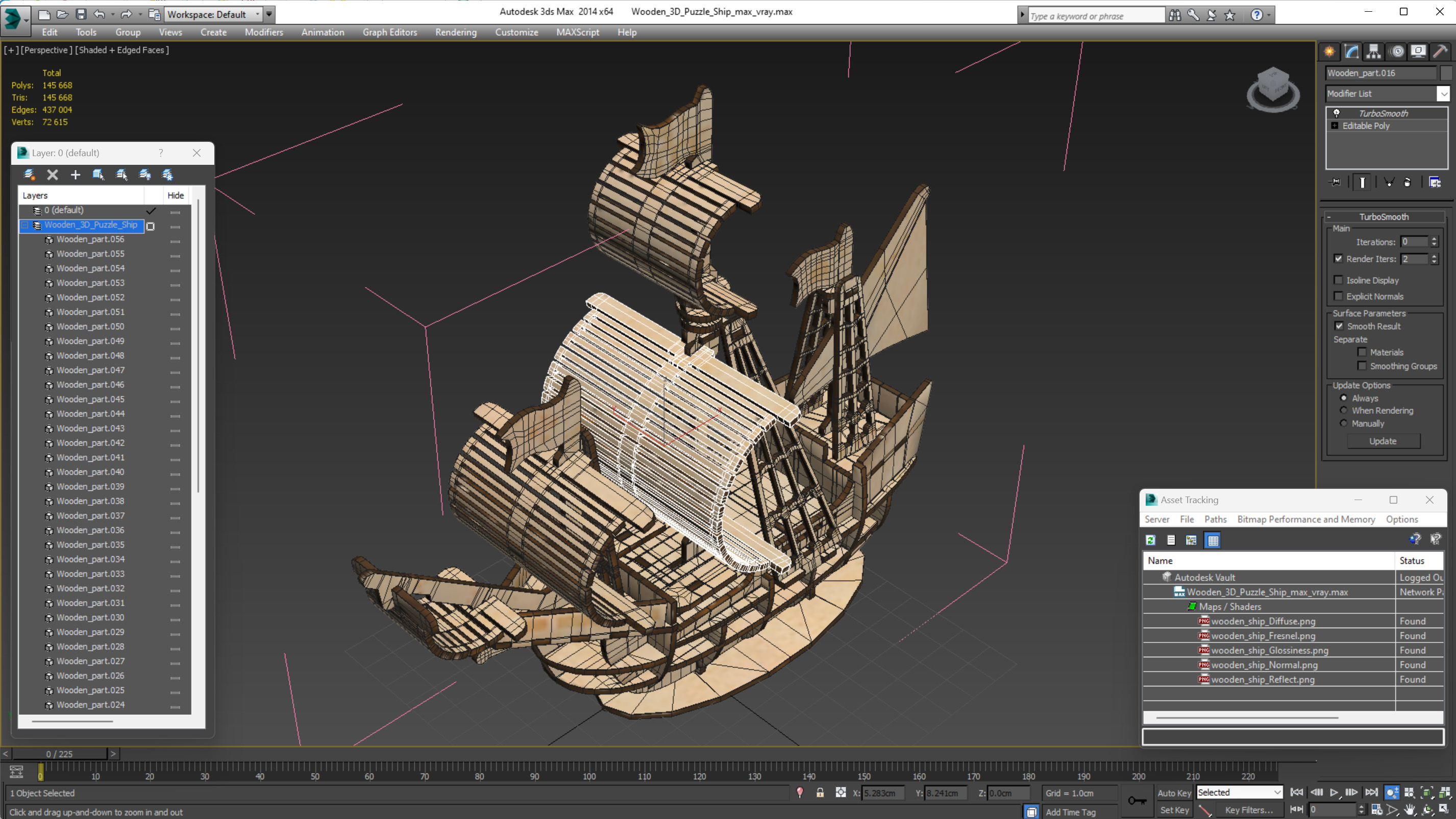 3D Wooden 3D Puzzle Ship
