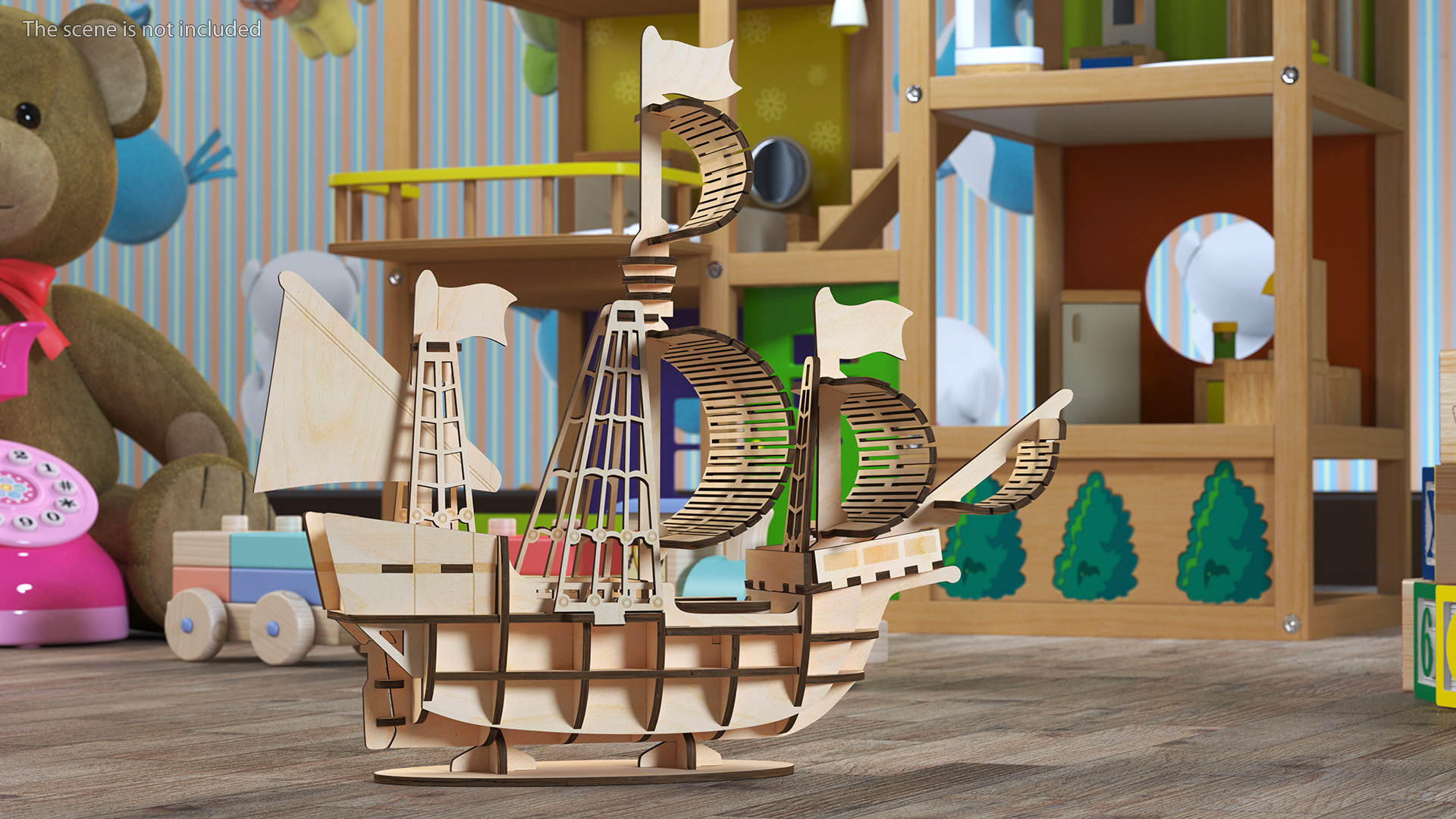 3D Wooden 3D Puzzle Ship