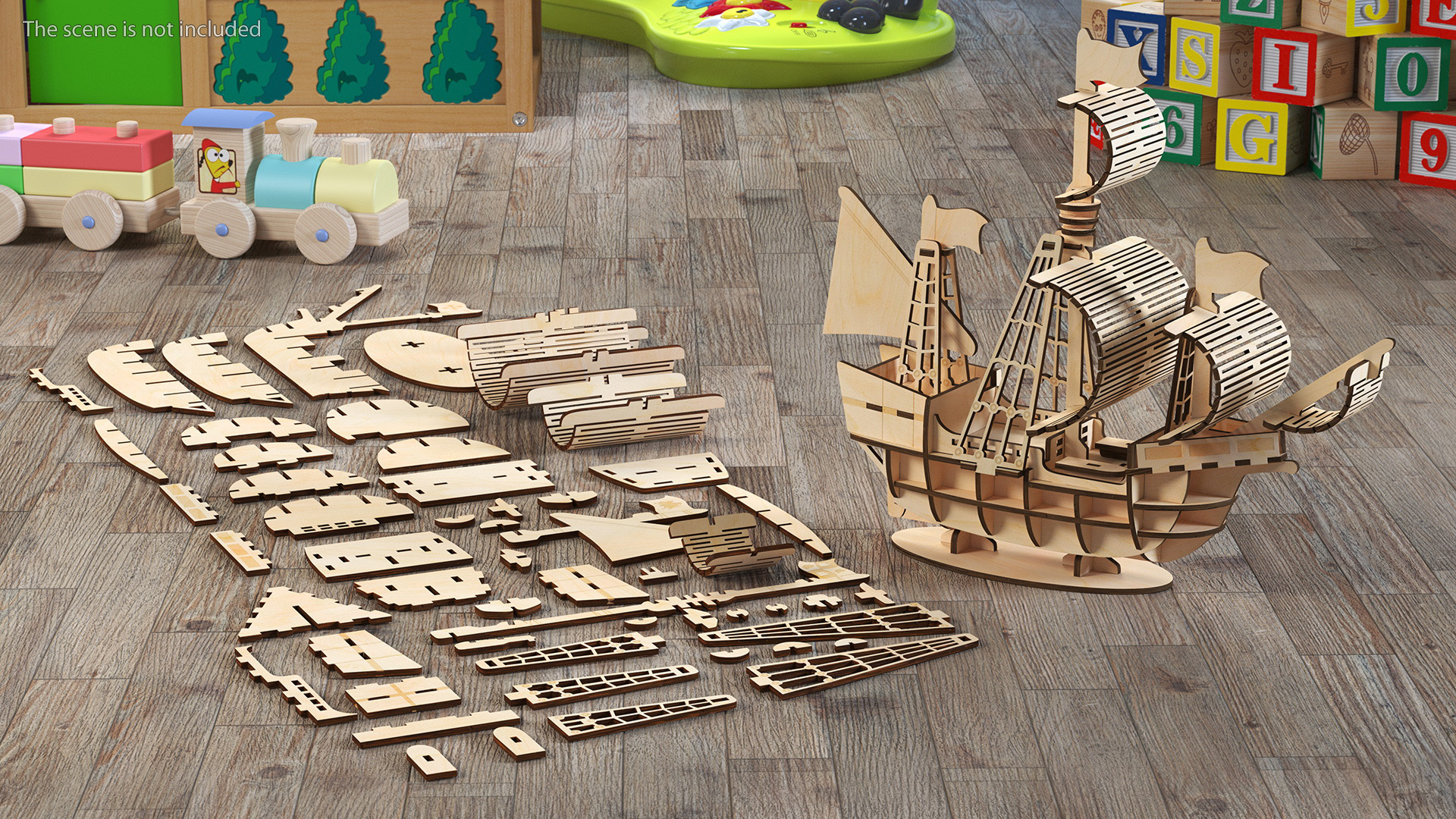 3D Wooden 3D Puzzle Ship