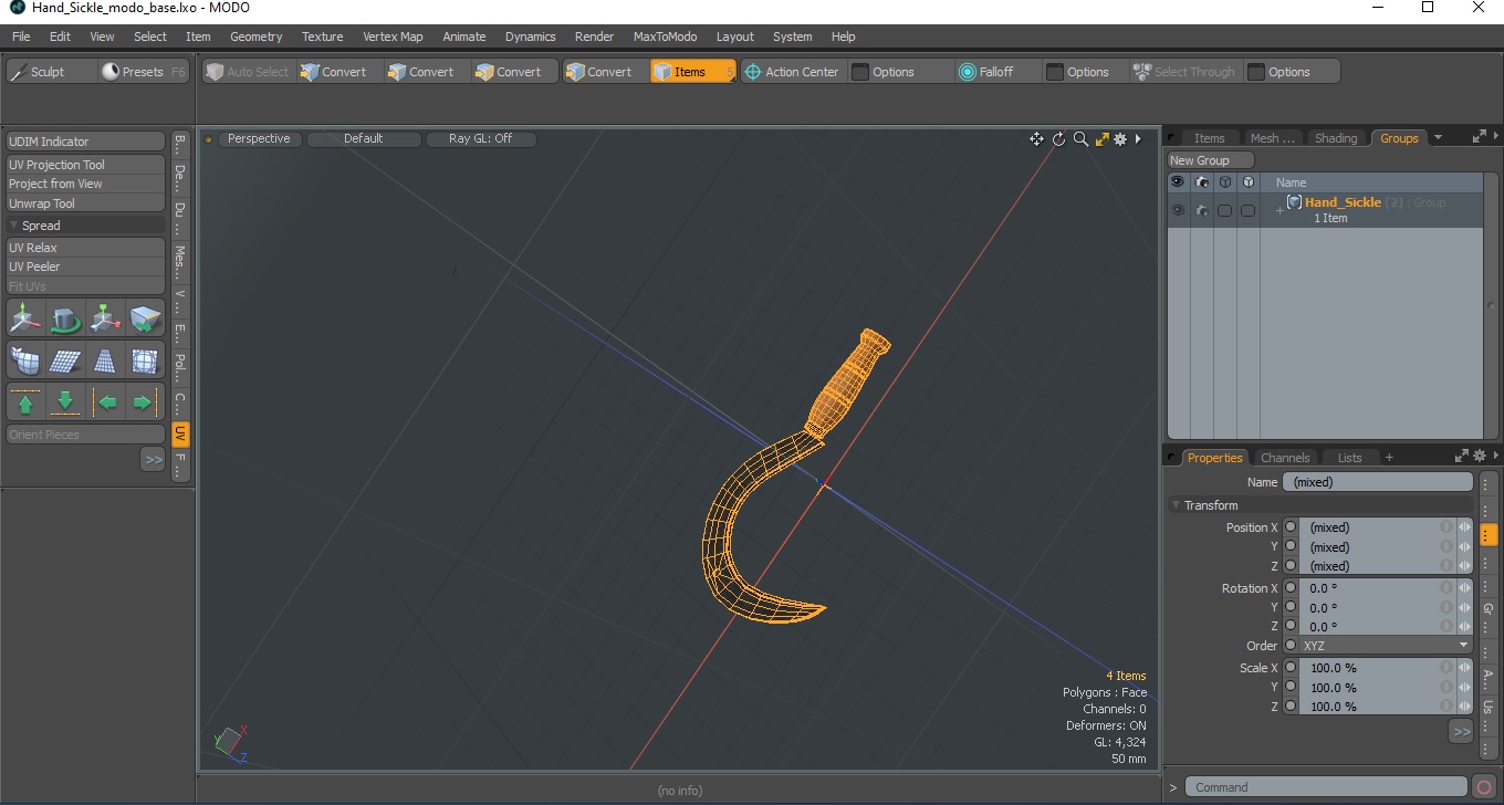 3D Hand Sickle
