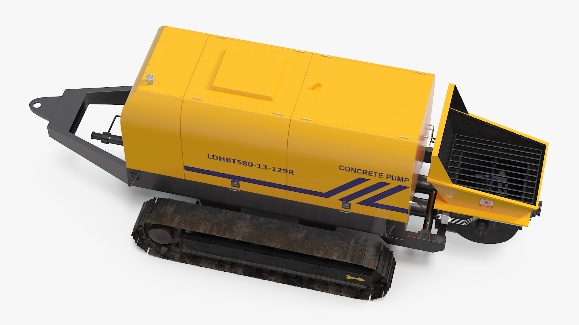 Portable Concrete Pump Model LDHBTS80 3D