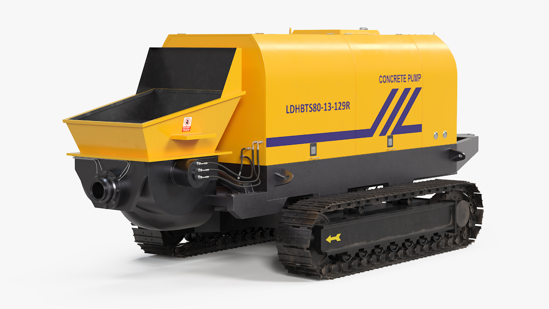 Portable Concrete Pump Model LDHBTS80 3D