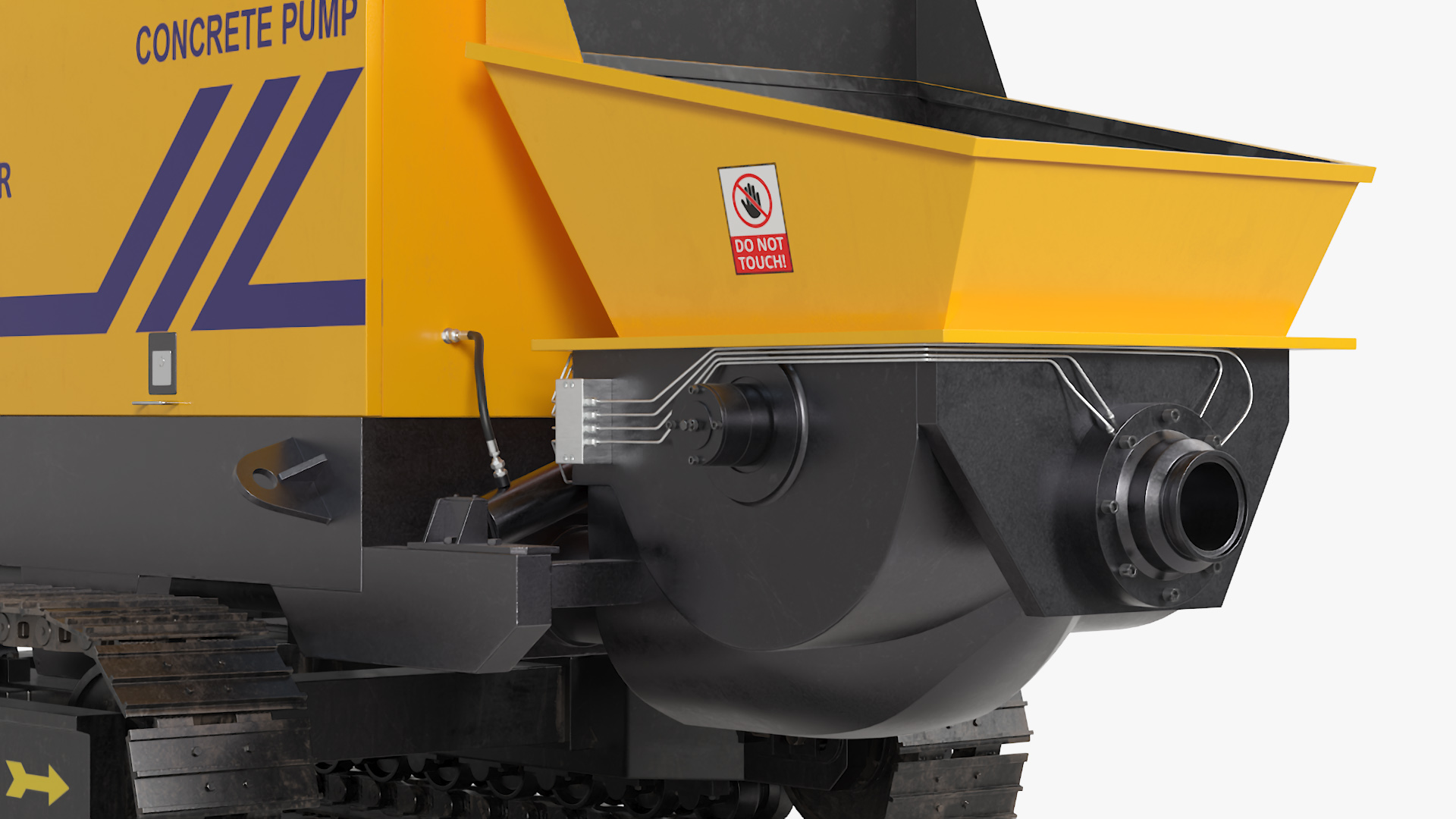 Portable Concrete Pump Model LDHBTS80 3D