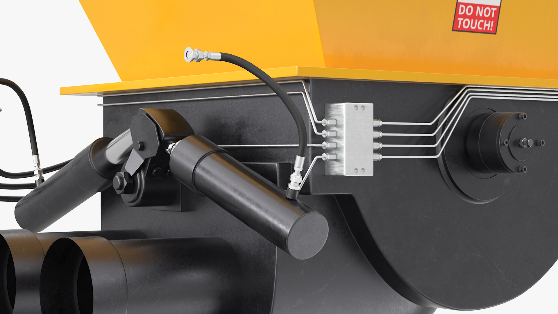 Portable Concrete Pump Model LDHBTS80 3D