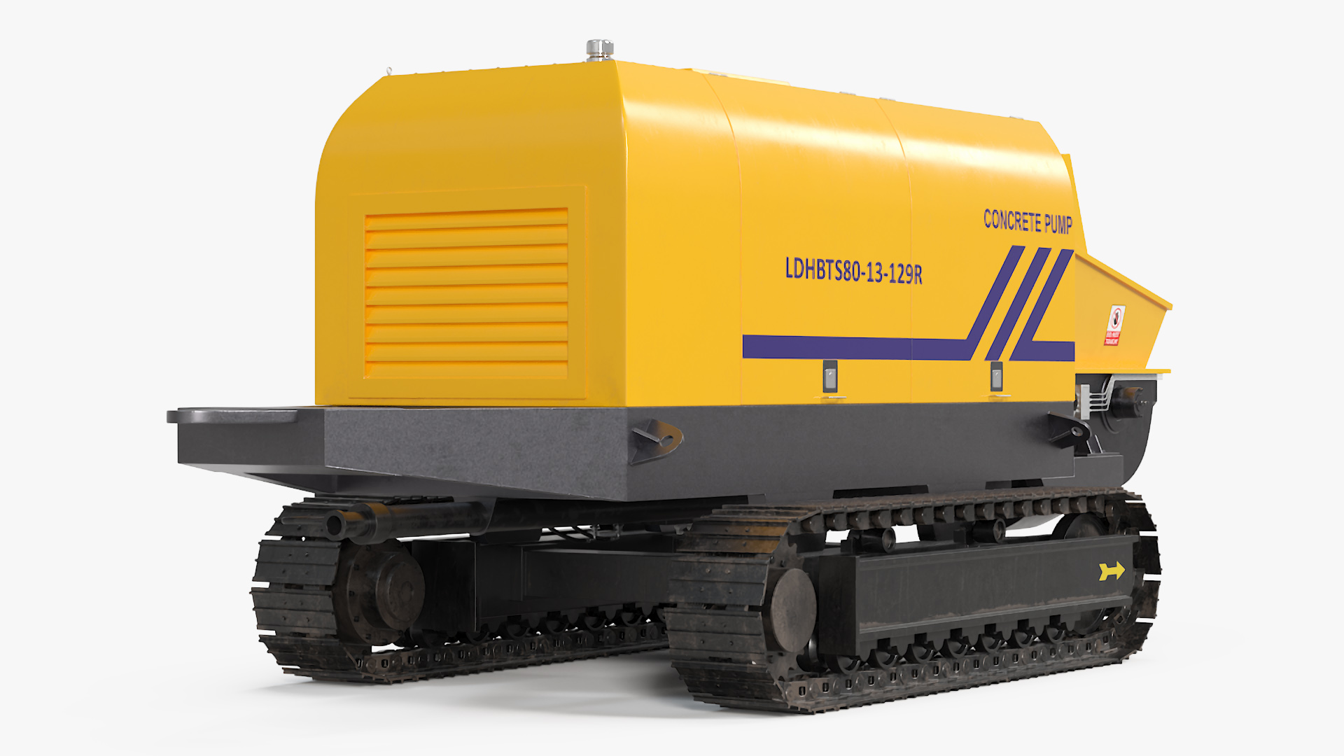 Portable Concrete Pump Model LDHBTS80 3D
