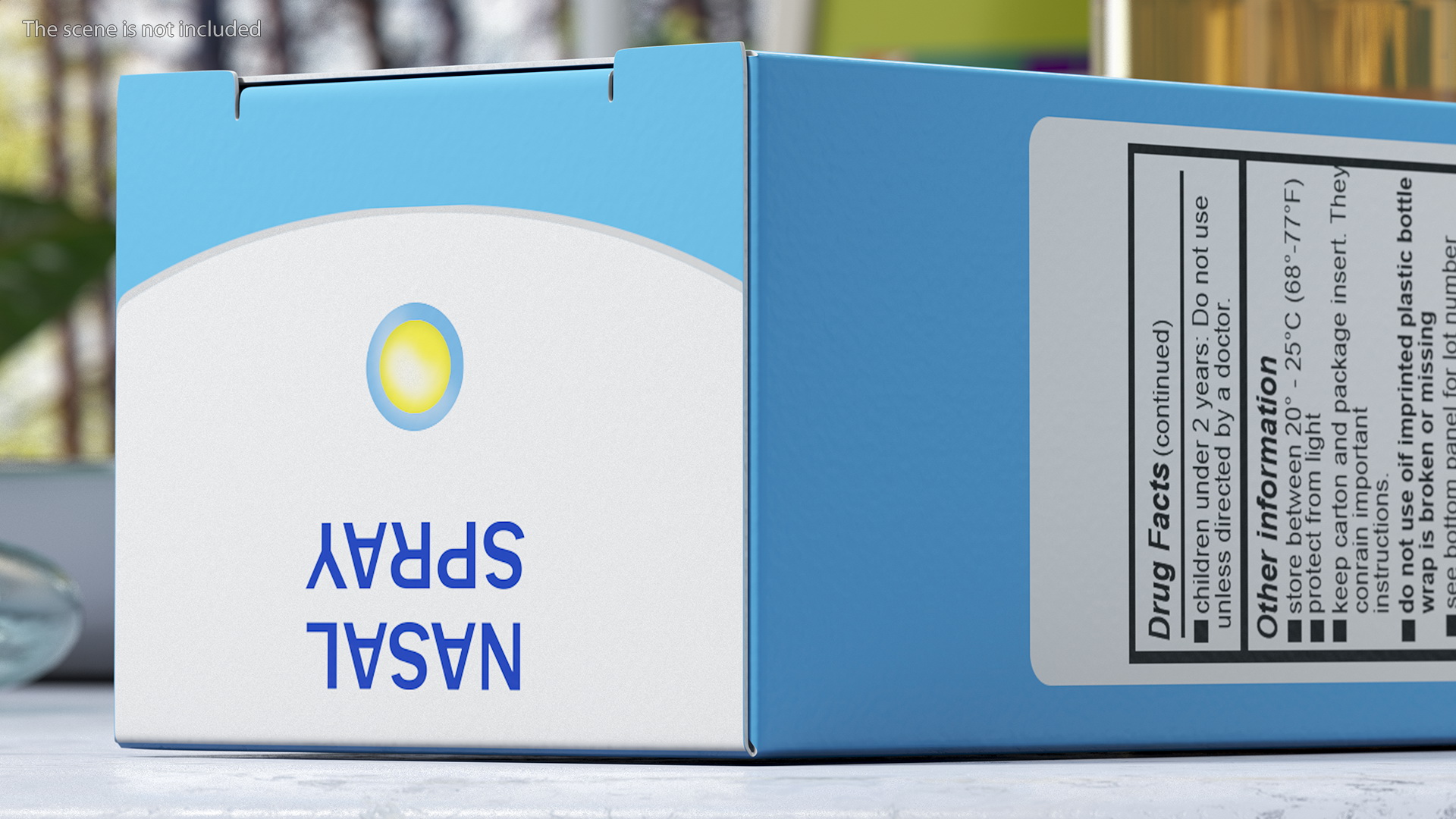 3D model Nasal Spray Box