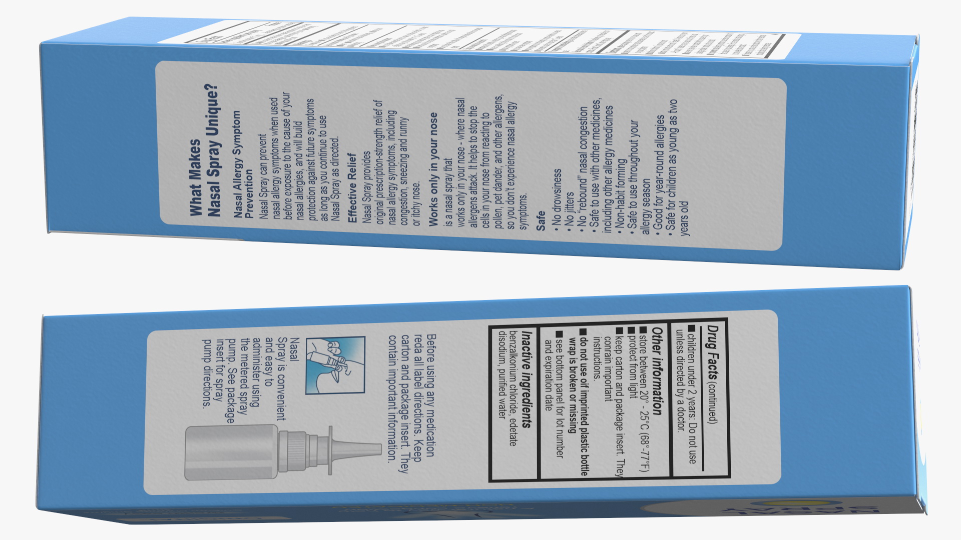 3D model Nasal Spray Box