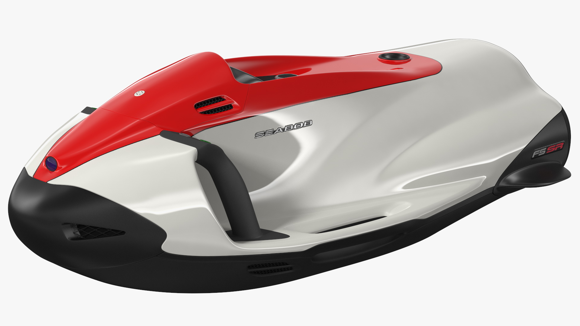 Seabob Electric Jet F5 SR White and Red 3D model