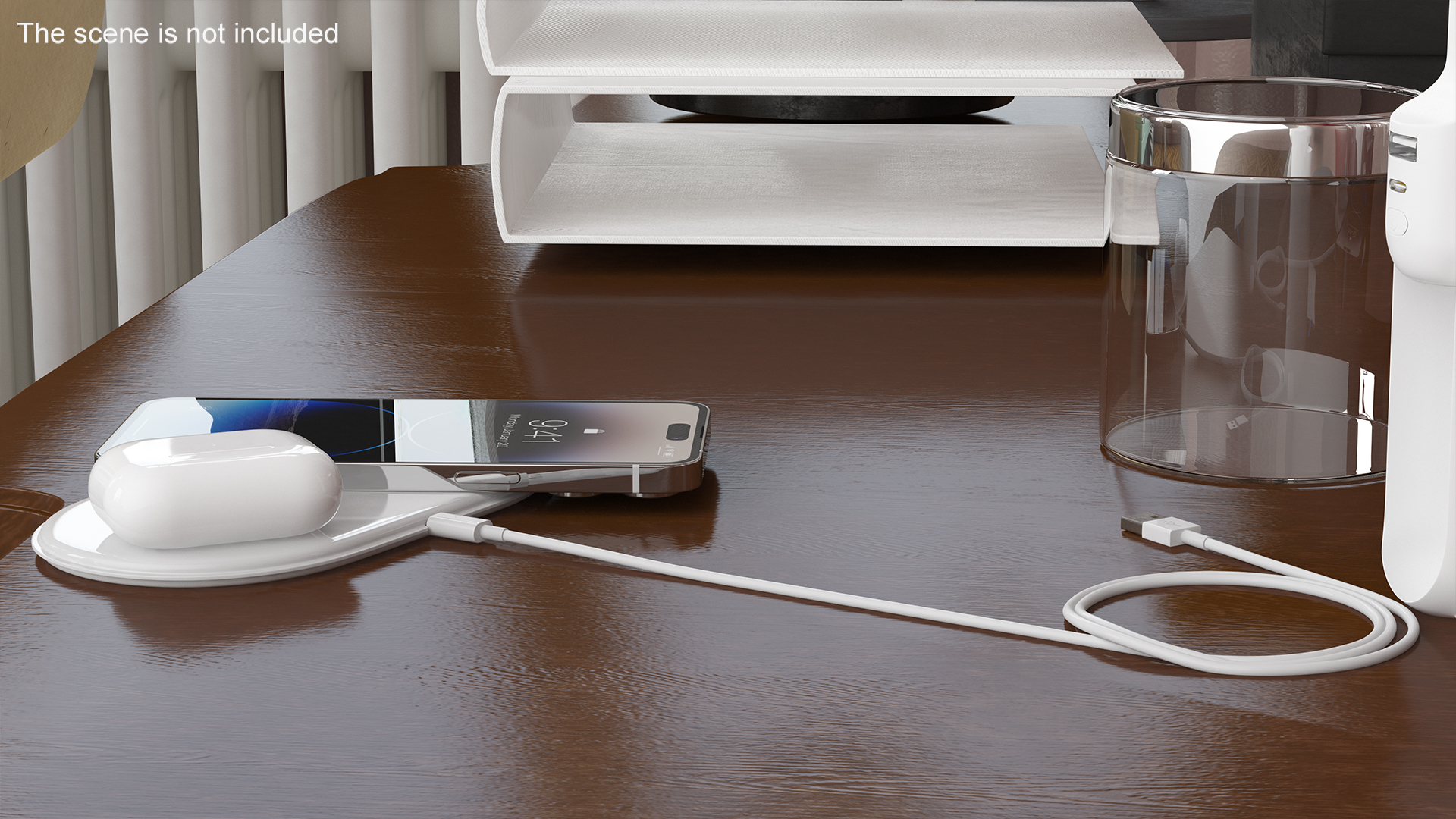 3D Apple AirPower Charger with iPhone 14 Pro Max and Airpods Pro