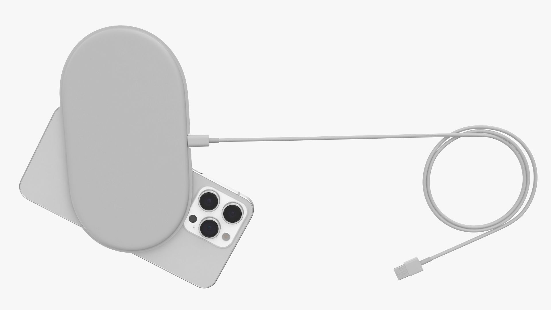 3D Apple AirPower Charger with iPhone 14 Pro Max and Airpods Pro
