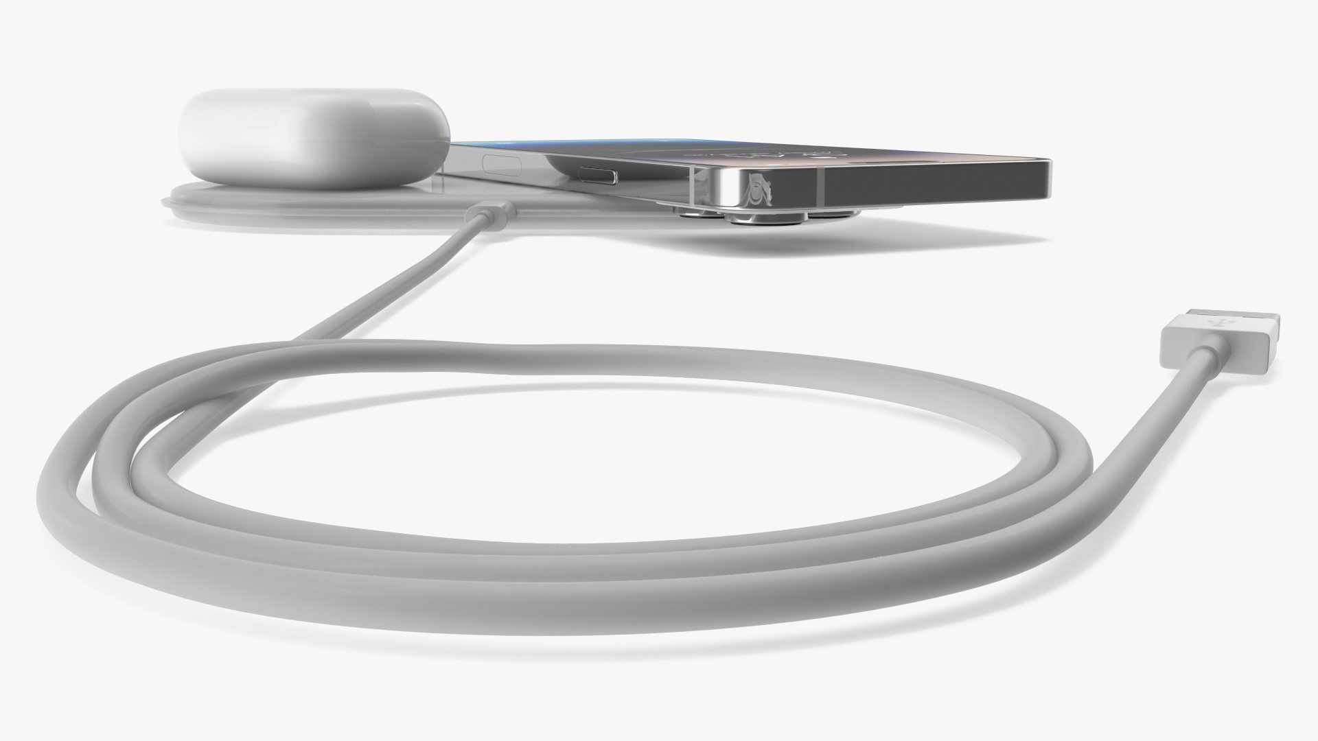 3D Apple AirPower Charger with iPhone 14 Pro Max and Airpods Pro