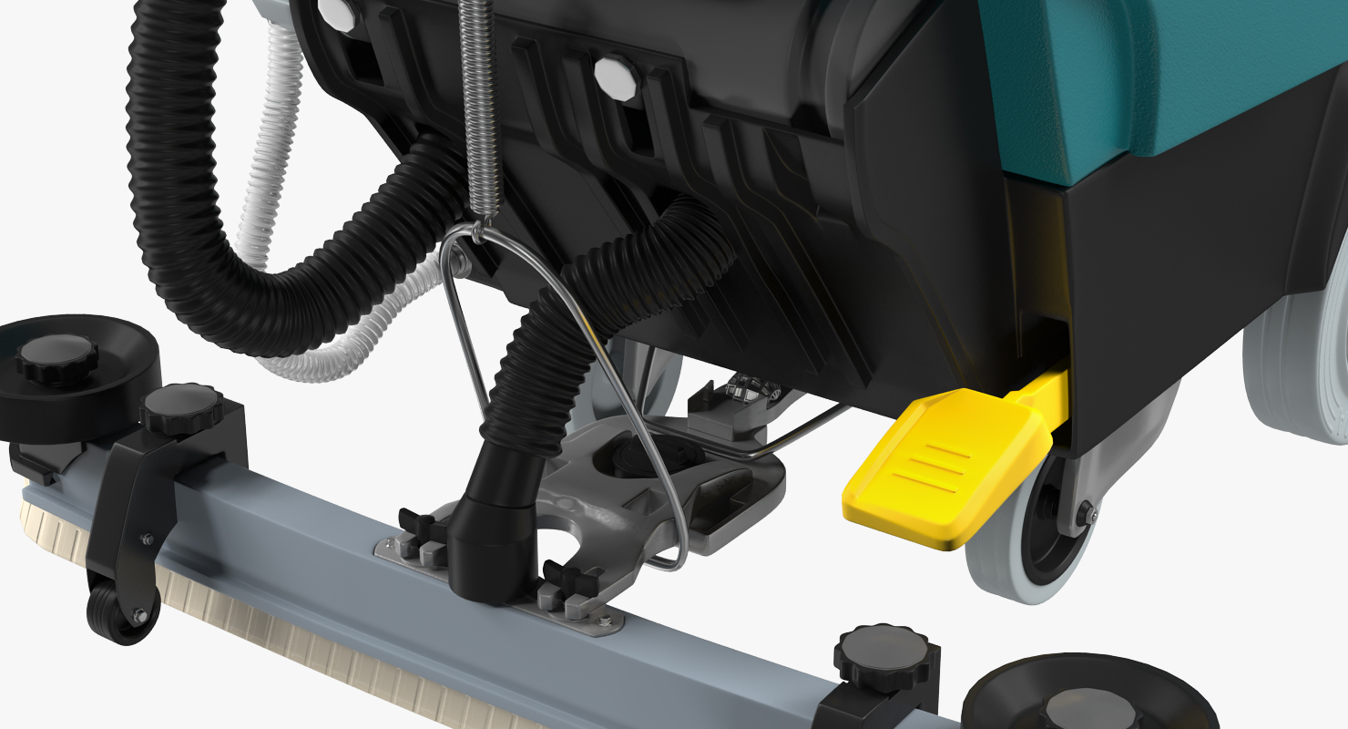 3D Industrial Floor Cleaning Machine model