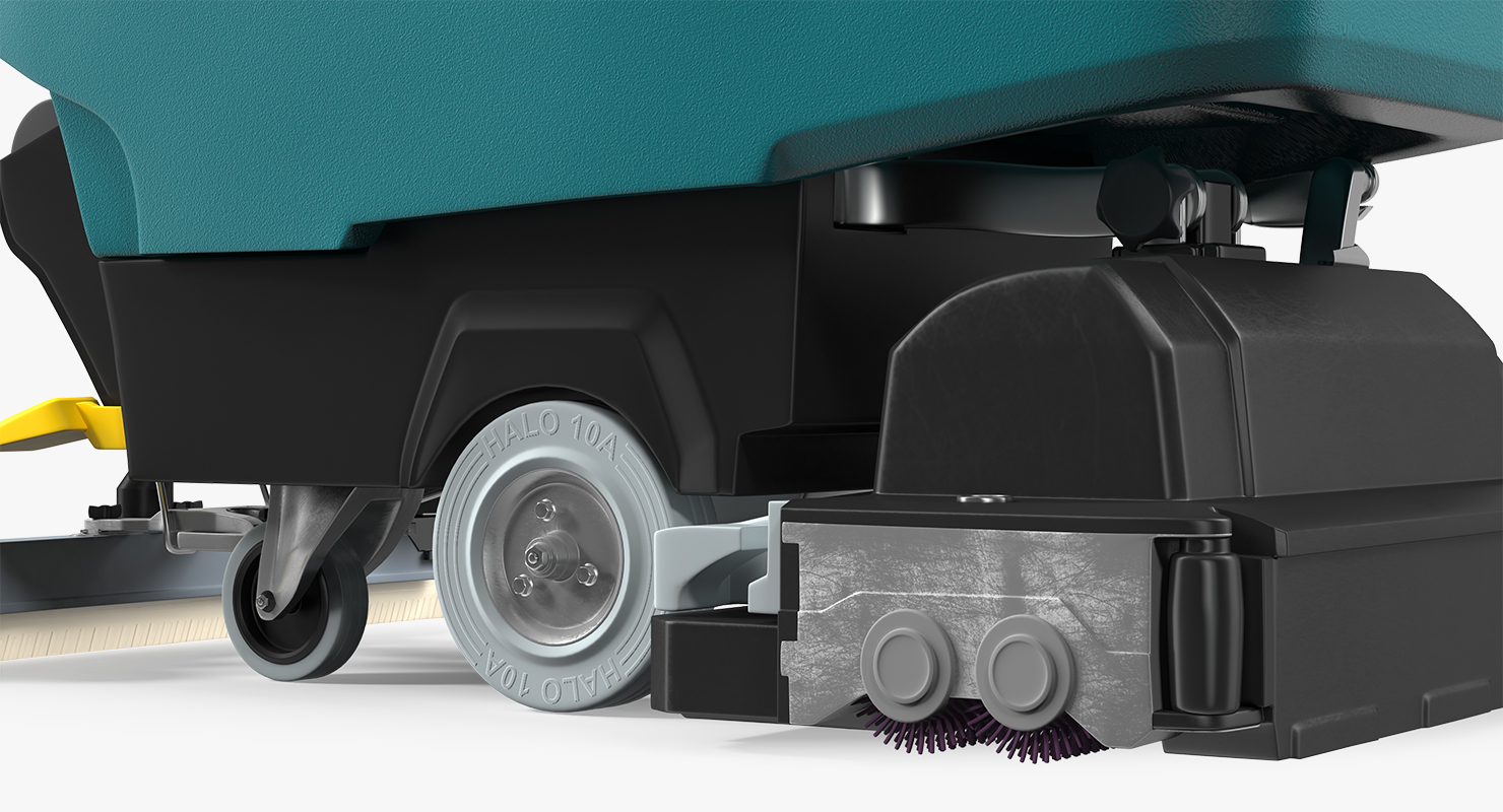 3D Industrial Floor Cleaning Machine model