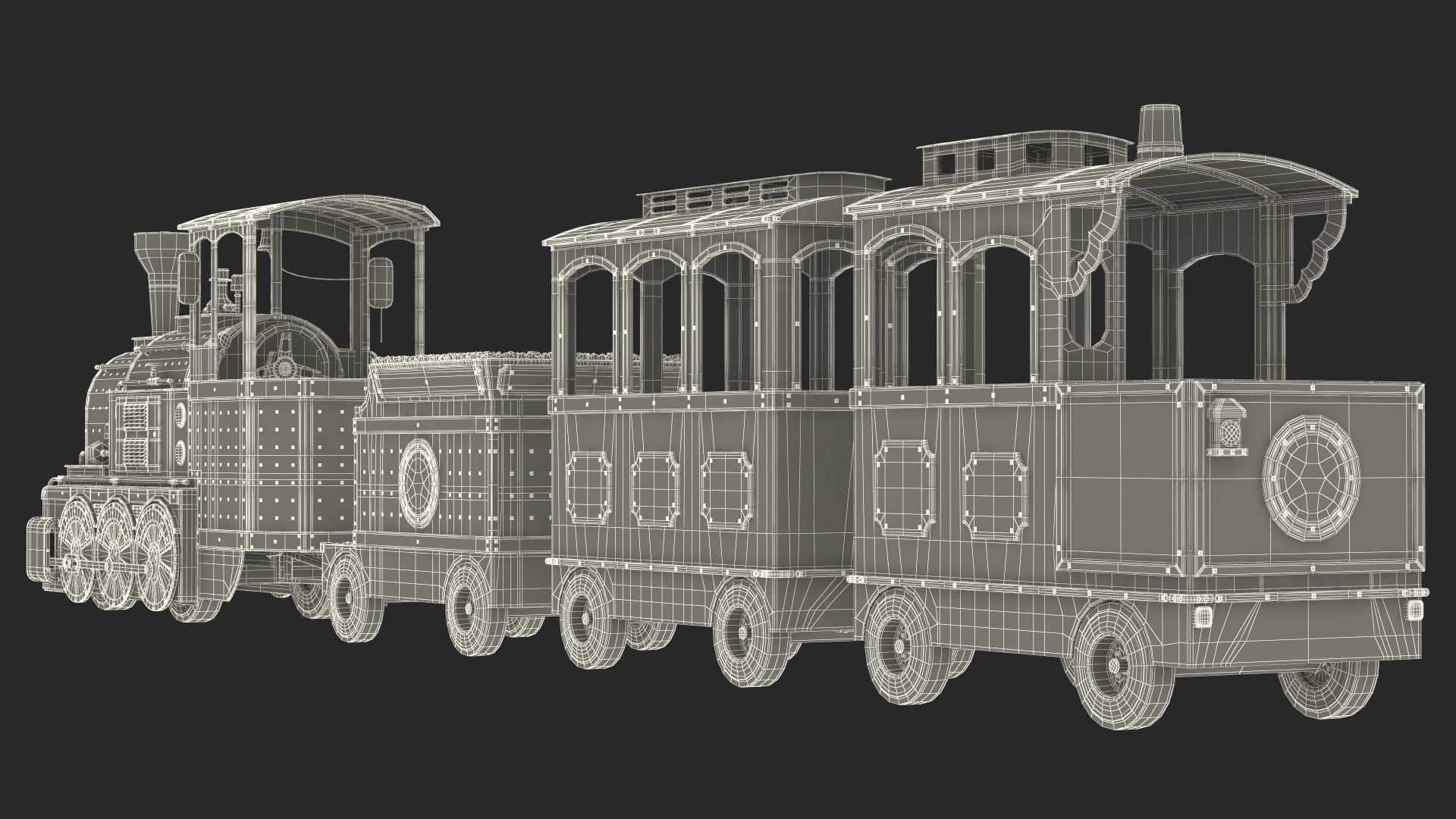 3D model Wattman Mini Express Children Train