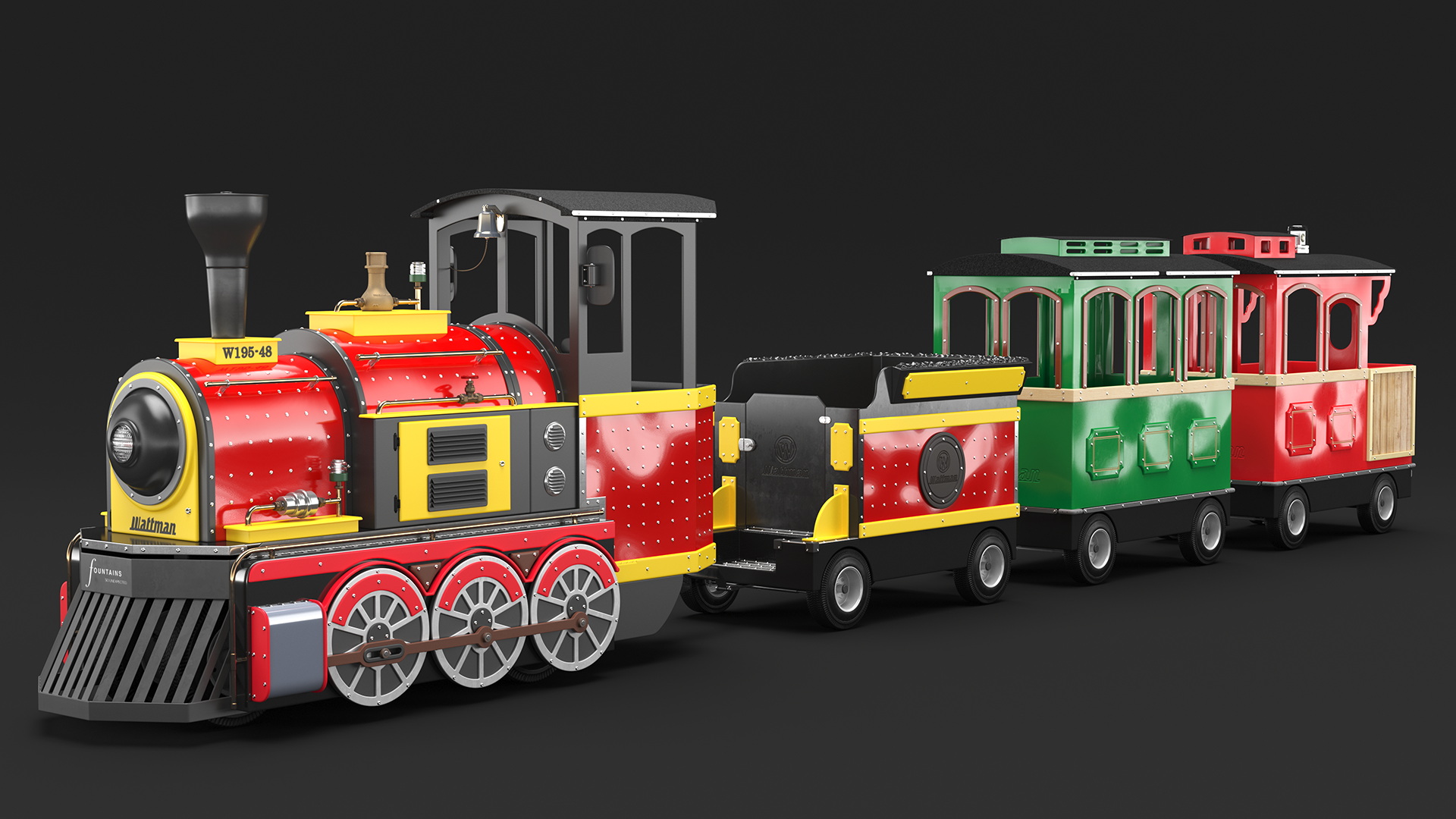 3D model Wattman Mini Express Children Train