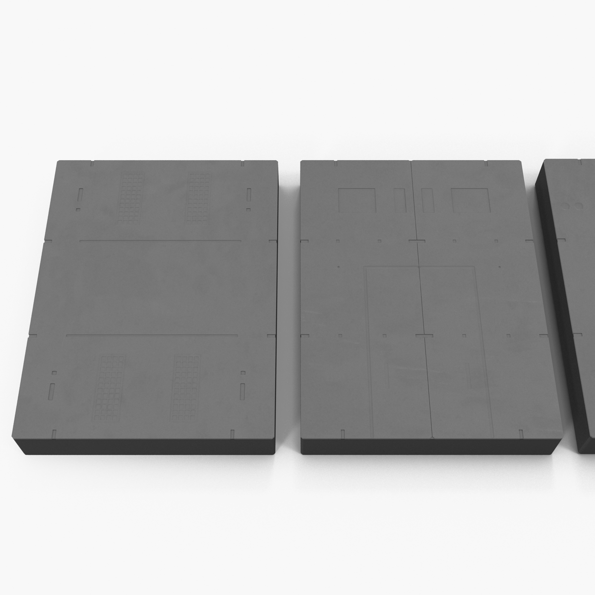 3D model Sci Fi Painted Panels Set