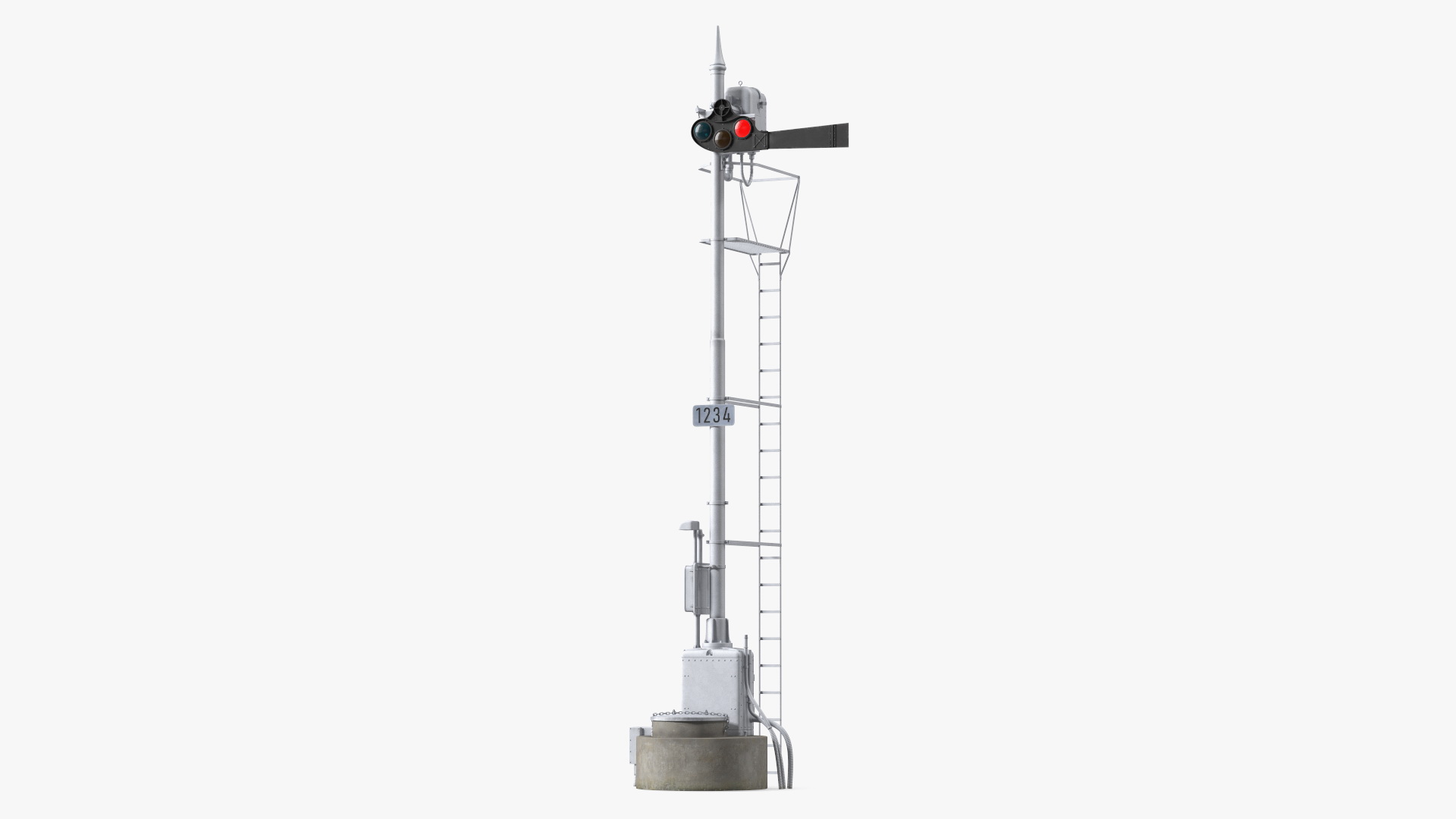Railway Semaphore Signal 3D model