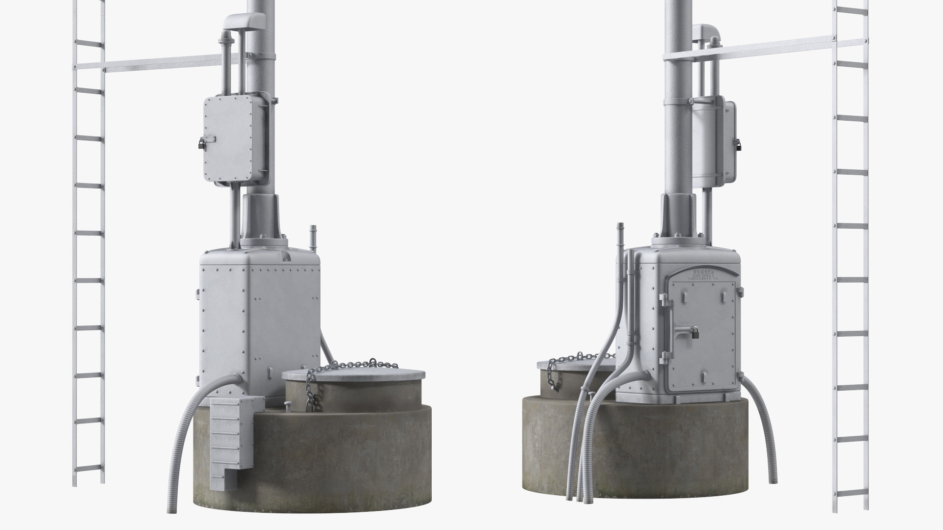 Railway Semaphore Signal 3D model