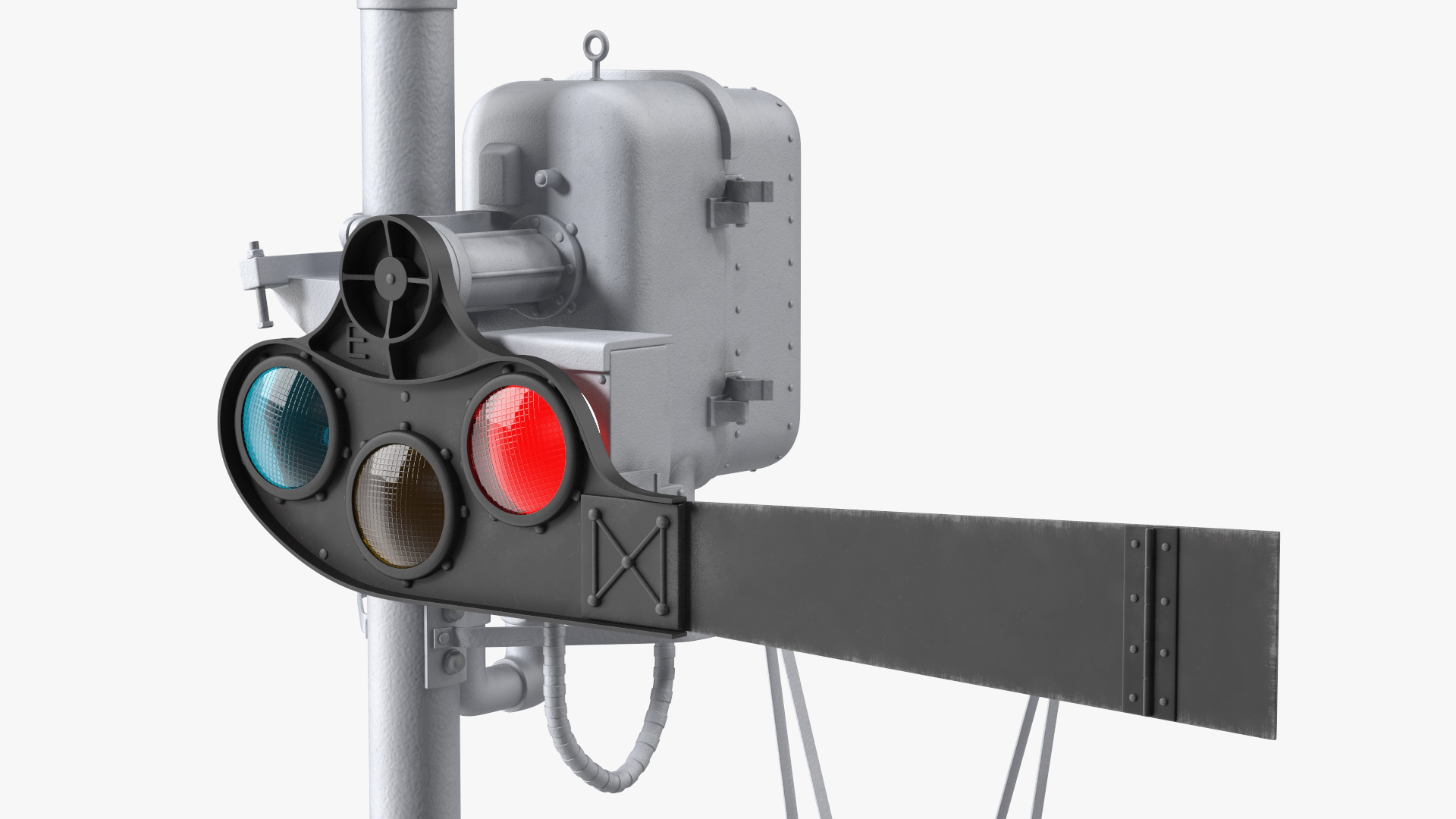 Railway Semaphore Signal 3D model