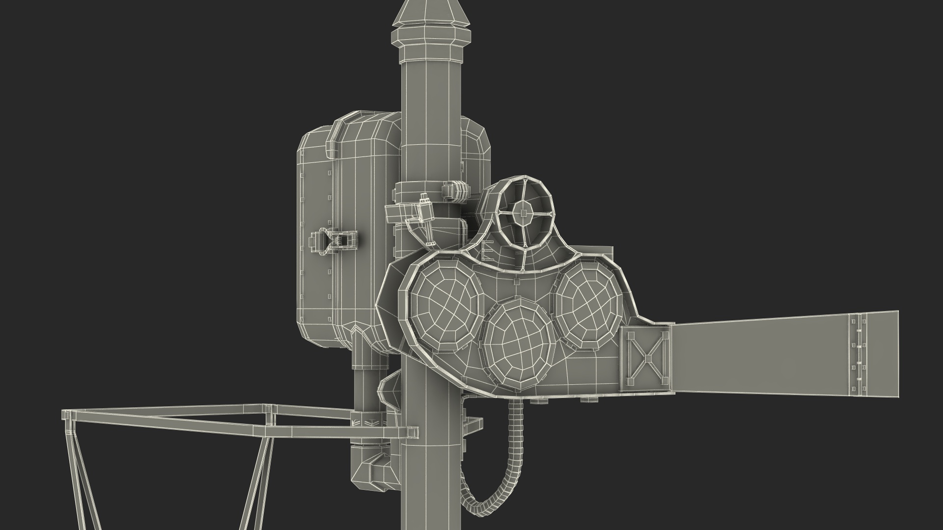 Railway Semaphore Signal 3D model